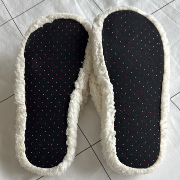 Lazy One Red and Black Plaid Women's Slippers - Picture 2 of 3